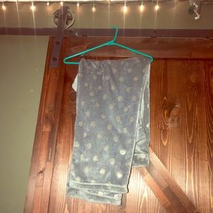 Plume size fuzzy pajama pants